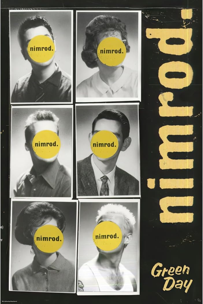 Amazon.com: Green Day - Music Poster (Nimrod - Album Cover) (Size